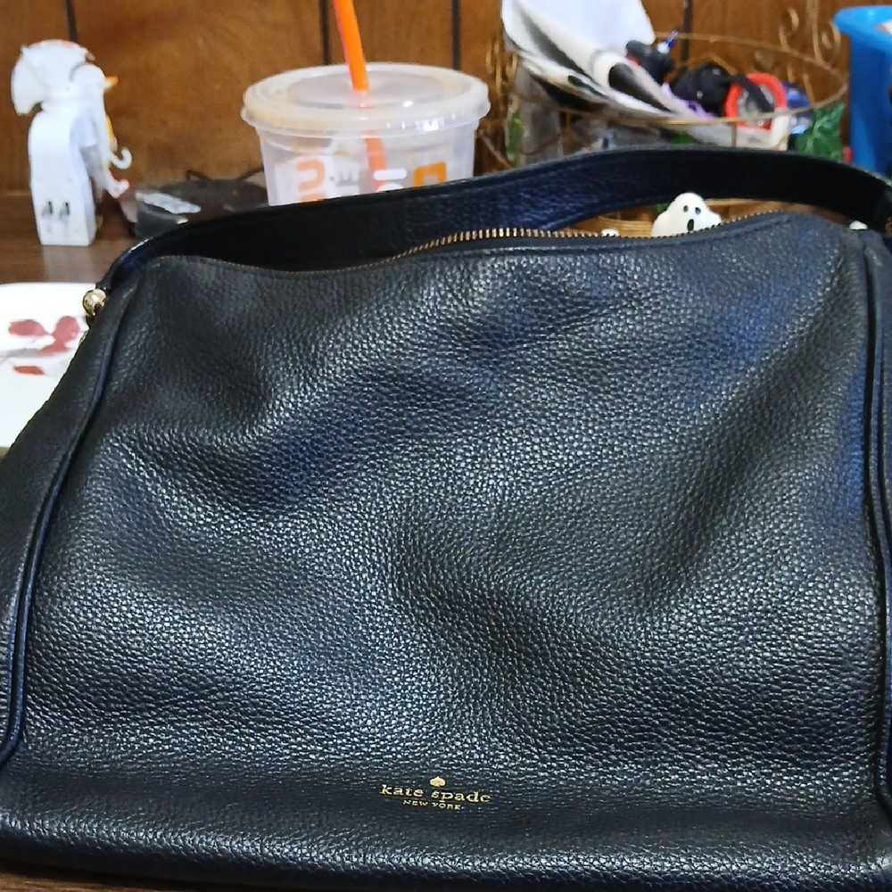 Kate Spade Black Leather Shoulder Bag